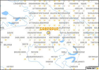 map of Gābrāpur