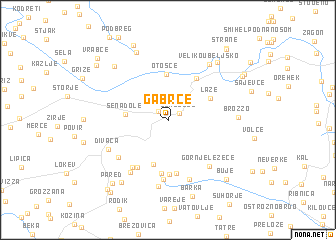 map of Gabrče