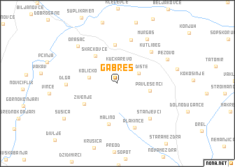 map of Gabreš