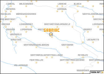 map of Gabriac