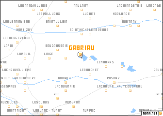 map of Gabriau
