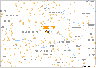 map of Gabriče