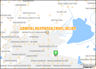 map of Gabriel Hernández Ampliación