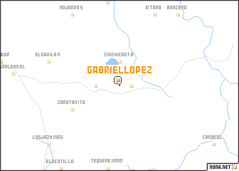map of Gabriel López