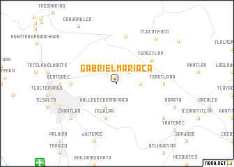 map of Gabriel Mariaca