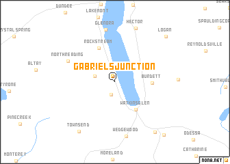 map of Gabriels Junction