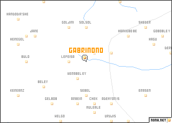 map of Gabri Nono