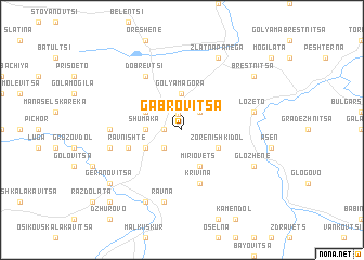 map of Gabrovitsa