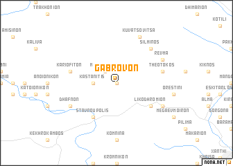 map of Gábrovon