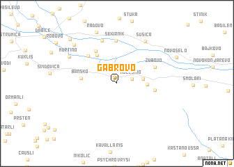 map of Gabrovo