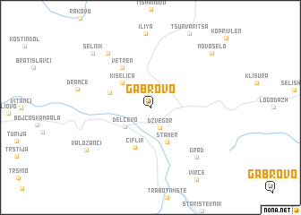 map of Gabrovo