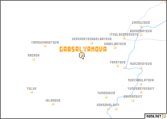 map of Gabsalyamova