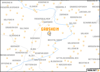 map of Gabsheim