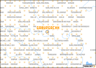 map of Gāburgāchh