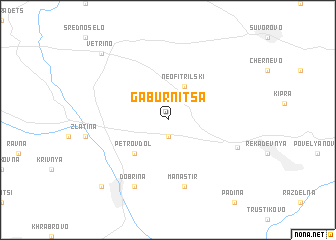 map of Gabŭrnitsa