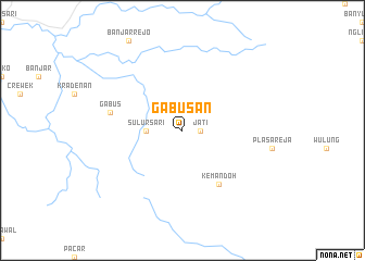 map of Gabusan