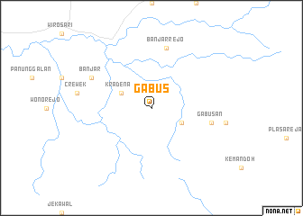 map of Gabus