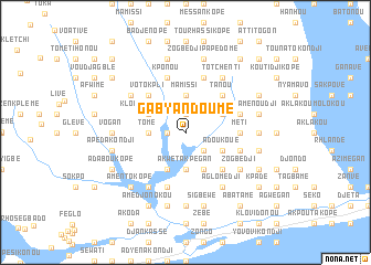 map of Gabyan Doumé