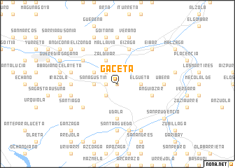 map of Gáceta