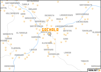 map of Gachalá