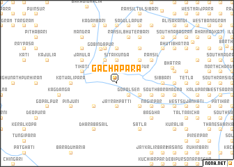 map of Gachāpāra