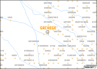 map of Gachege