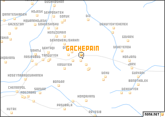 map of Gach-e Pā\