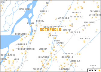 map of Gachewāla