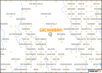 map of Gāchhābāri