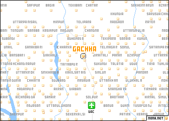 map of Gāchha