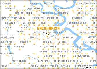 map of Gāchhbāria