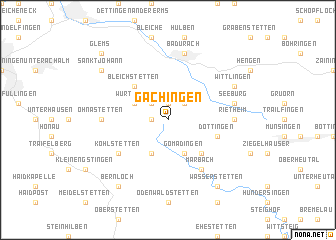 map of Gächingen