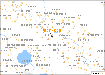 map of Gachkān