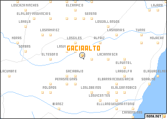 map of Gacia Alto