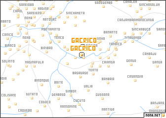map of Gã Cricó