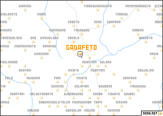 map of Gadaféto