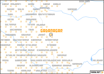 map of Gadānagar
