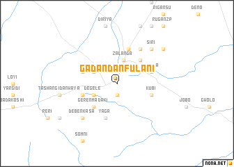 map of Gadan Dan Fulani