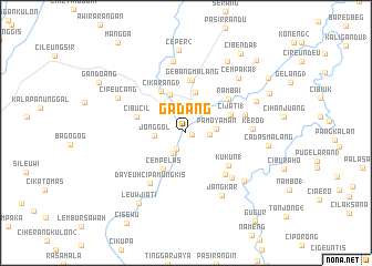 map of Gadang