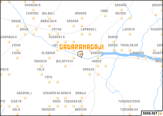 map of Gadara Magaji