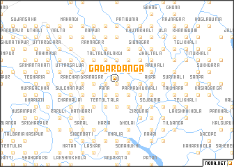 map of Gadārdānga