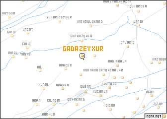 map of Gǝdǝzeyxur