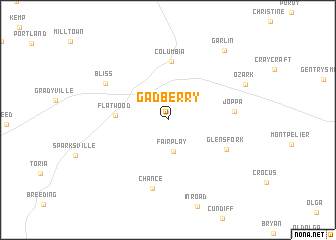 map of Gadberry