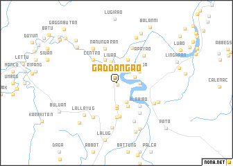 map of Gaddangao