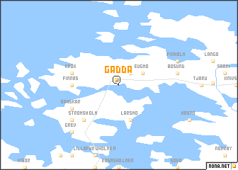 map of Gädda