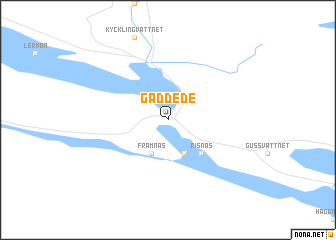 map of Gäddede
