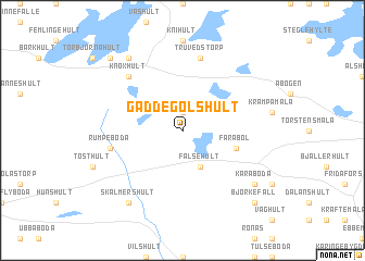 map of Gäddegölshult