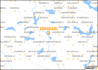 map of Gäddegöl