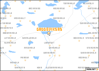 map of Gäddeviksås