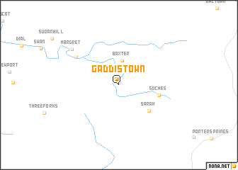 map of Gaddistown